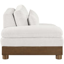  Meridian Turin Cream Fabric Upholstered Modular Left Arm Chair IMAGE 4