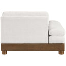  Manufacturer Color_Cream -- Turin Cream Fabric Upholstered Modular Left Arm Chair IMAGE 5