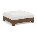  Manufacturer Color_Cream -- Turin Cream Fabric Upholstered Modular Ottoman IMAGE 1