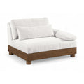  Manufacturer Color_Cream -- Turin Cream Fabric Upholstered Modular Right Arm Chair IMAGE 1