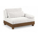  Meridian Turin Cream Fabric Upholstered Modular Right Arm Chair IMAGE 1