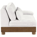  Manufacturer Color_Cream -- Turin Cream Fabric Upholstered Modular Right Arm Chair IMAGE 4