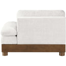  Meridian Turin Cream Fabric Upholstered Modular Right Arm Chair IMAGE 5