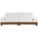  Manufacturer Color_Cream -- Turin 95.5" Cream Fabric Upholstered 2 pc Modular Loveseat IMAGE 5