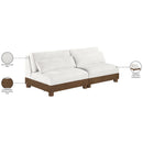  Manufacturer Color_Cream -- Turin 80" Cream Fabric Upholstered 2 pc Modular Loveseat IMAGE 7