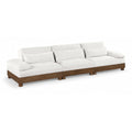  Manufacturer Color_Cream -- Turin 135.5" Cream Fabric Upholstered 3 pc Modular Sofa IMAGE 1