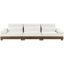  Manufacturer Color_Cream -- Turin 135.5" Cream Fabric Upholstered 3 pc Modular Sofa IMAGE 2
