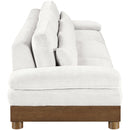  Manufacturer Color_Cream -- Turin 135.5" Cream Fabric Upholstered 3 pc Modular Sofa IMAGE 3
