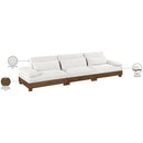  Manufacturer Color_Cream -- Turin 135.5" Cream Fabric Upholstered 3 pc Modular Sofa IMAGE 7