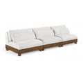  Manufacturer Color_Cream -- Turin 120" Cream Fabric Upholstered 3 pc Modular Sofa IMAGE 1