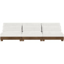  Manufacturer Color_Cream -- Turin 120" Cream Fabric Upholstered 3 pc Modular Sofa IMAGE 3