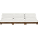  Meridian Turin 120" Cream Fabric Upholstered 3 pc Modular Sofa IMAGE 3