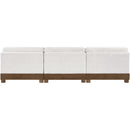  Manufacturer Color_Cream -- Turin 120" Cream Fabric Upholstered 3 pc Modular Sofa IMAGE 4