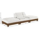  Meridian Turin 120" Cream Fabric Upholstered 3 pc Modular Sofa IMAGE 6