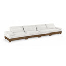  Meridian Turin 175.5" Cream Fabric Upholstered 4 pc Modular Sofa IMAGE 1