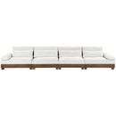  Manufacturer Color_Cream -- Turin 175.5" Cream Fabric Upholstered 4 pc Modular Sofa IMAGE 2