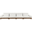  Meridian Turin 175.5" Cream Fabric Upholstered 4 pc Modular Sofa IMAGE 2