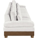  Meridian Turin 175.5" Cream Fabric Upholstered 4 pc Modular Sofa IMAGE 3