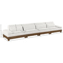  Meridian Turin 175.5" Cream Fabric Upholstered 4 pc Modular Sofa IMAGE 6
