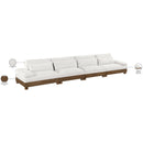  Manufacturer Color_Cream -- Turin 175.5" Cream Fabric Upholstered 4 pc Modular Sofa IMAGE 7