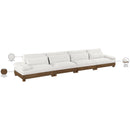  Meridian Turin 175.5" Cream Fabric Upholstered 4 pc Modular Sofa IMAGE 7