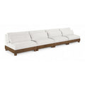  Manufacturer Color_Cream -- Turin 160" Cream Fabric Upholstered 4 pc Modular Sofa IMAGE 1