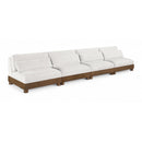  Meridian Turin 160" Cream Fabric Upholstered 4 pc Modular Sofa IMAGE 1