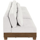  Manufacturer Color_Cream -- Turin 160" Cream Fabric Upholstered 4 pc Modular Sofa IMAGE 4