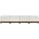  Manufacturer Color_Cream -- Turin 160" Cream Fabric Upholstered 4 pc Modular Sofa IMAGE 5