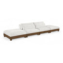  Meridian Turin 160" Cream Fabric Upholstered 4 pc Modular Sofa IMAGE 1