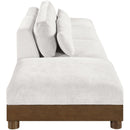  Manufacturer Color_Cream -- Turin 160" Cream Fabric Upholstered 4 pc Modular Sofa IMAGE 3