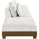  Meridian Turin 160" Cream Fabric Upholstered 4 pc Modular Sofa IMAGE 3