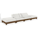  Meridian Turin 160" Cream Fabric Upholstered 4 pc Modular Sofa IMAGE 6
