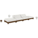  Meridian Turin 160" Cream Fabric Upholstered 4 pc Modular Sofa IMAGE 7