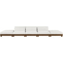  Manufacturer Color_Cream -- Turin 200" Cream Fabric Upholstered 5 pc Modular Sofa IMAGE 3