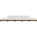  Manufacturer Color_Cream -- Turin 200" Cream Fabric Upholstered 5 pc Modular Sofa IMAGE 4