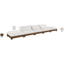  Manufacturer Color_Cream -- Turin 200" Cream Fabric Upholstered 5 pc Modular Sofa IMAGE 7