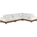  Manufacturer Color_Cream -- Turin 127.75" Cream Fabric Upholstered 4 pc Modular Sectional IMAGE 1