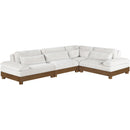  Manufacturer Color_Cream -- Turin 127.75" Cream Fabric Upholstered 4 pc Modular Sectional IMAGE 1