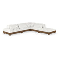  Manufacturer Color_Cream -- Turin 120" Cream Fabric Upholstered 5 pc Modular Sectional IMAGE 1