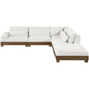  Manufacturer Color_Cream -- Turin 120" Cream Fabric Upholstered 5 pc Modular Sectional IMAGE 2