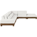  Manufacturer Color_Cream -- Turin 120" Cream Fabric Upholstered 5 pc Modular Sectional IMAGE 3