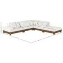  Manufacturer Color_Cream -- Turin 120" Cream Fabric Upholstered 5 pc Modular Sectional IMAGE 6