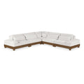  Manufacturer Color_Cream -- Turin 127.75" Cream Fabric Upholstered 5 pc Modular Sectional IMAGE 1