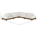 Meridian Turin 127.75" Cream Fabric Upholstered 5 pc Modular Sectional IMAGE 6