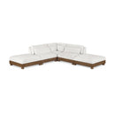  Manufacturer Color_Cream -- Turin 120" Cream Fabric Upholstered 5 pc Modular Sectional IMAGE 1