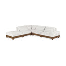  Manufacturer Color_Cream -- Turin 127.75" Cream Fabric Upholstered 5 pc Modular Sectional IMAGE 1
