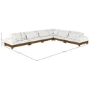  Manufacturer Color_Cream -- Turin 167.75" Cream Fabric Upholstered 6 pc Modular Sectional IMAGE 6