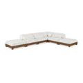  Manufacturer Color_Cream -- Turin 160" Cream Fabric Upholstered 6 pc Modular Sectional IMAGE 1