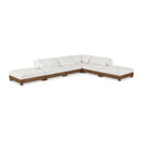  Manufacturer Color_Cream -- Turin 160" Cream Fabric Upholstered 6 pc Modular Sectional IMAGE 1